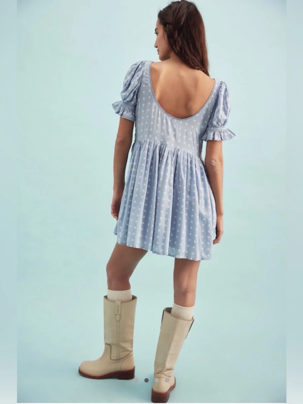 NWT - Free People Daisy Dot Mini Dress - Picture 2 of 6